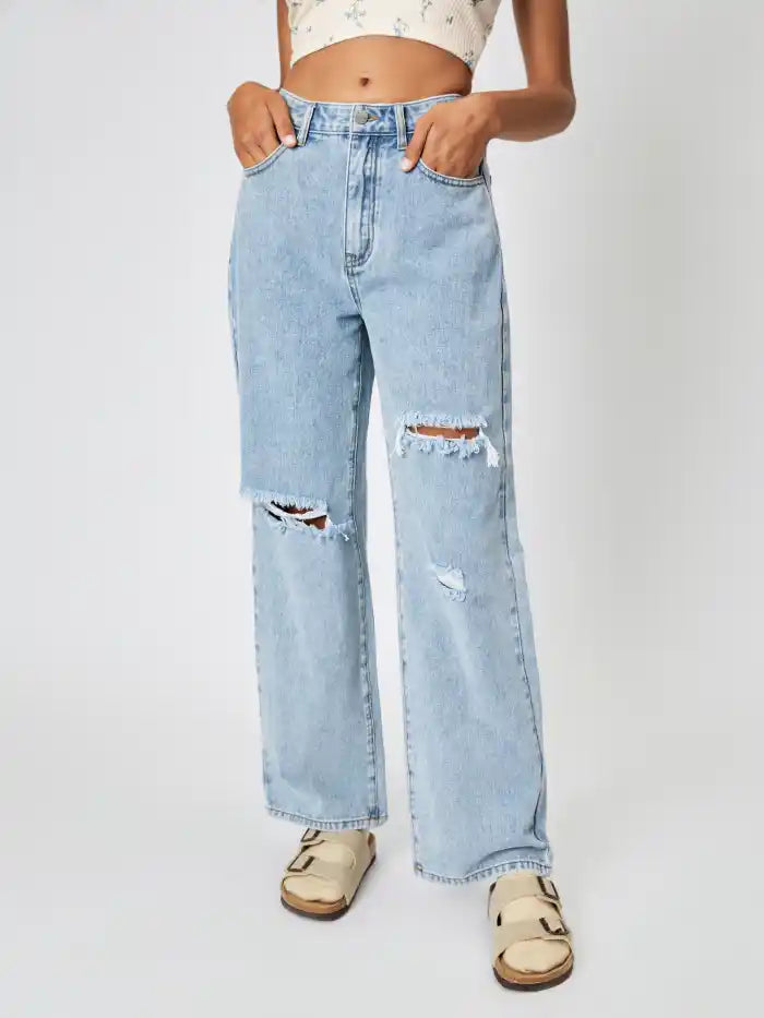 Denim Classic Ripped Jeans