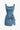 3D Flower Ruched Tank Denim Dress